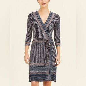 BCBGMaxazria Adele wrap dress size M